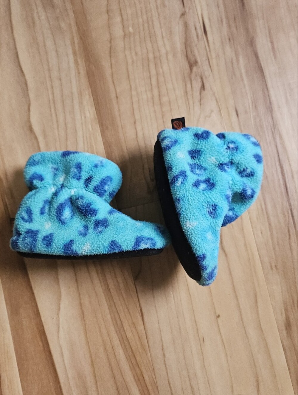 Acorn 12-18 Month Fleece Fitted Bootie Slippers